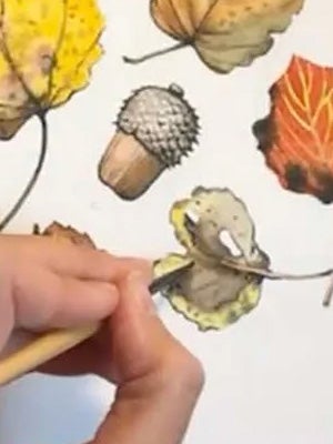 Creating a cohesive autumn composition