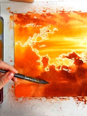 Lifting, layering, and blending to shape soft clouds