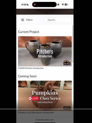 Navigating the Catalog (Website Mobile Version)