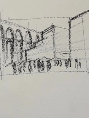 Planning your composition with a quick thumbnail