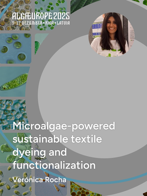 Microalgae-powered sustainable textile dyeing and functionalization