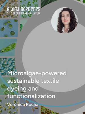 Microalgae-powered sustainable textile dyeing and functionalization