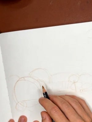 Breaking down a tropical scene into simple, readable shapes