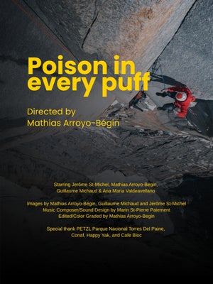 Film poster of climbing people in Patagonia