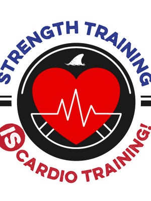 A trainee pushing through a high-intensity conditioning workout, linking to the Shark U breakdown on cardio versus muscular endurance.