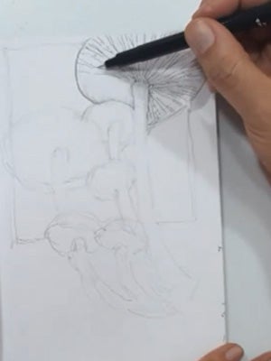 Building depth using simple hatching techniques