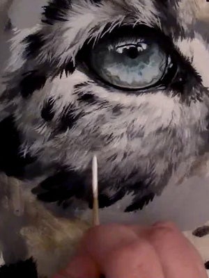 Painting expressive eyes full of life