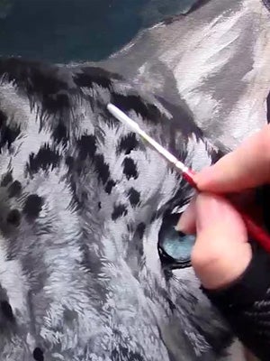 Using acrylics to build light, depth, and softness