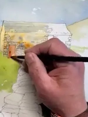 Layering watercolour for subtle vibrancy