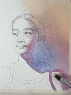Painting subtle transitions for youthful skin