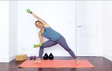 <div class="editor-content"><p>Yoga incorporating weights</p></div>