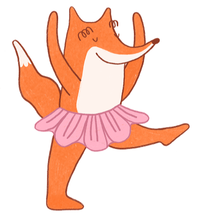Miri-Fuchs tanzt im Tutu