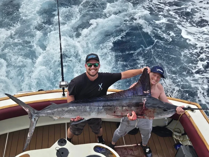 YSWG community fishing photo with a marlin