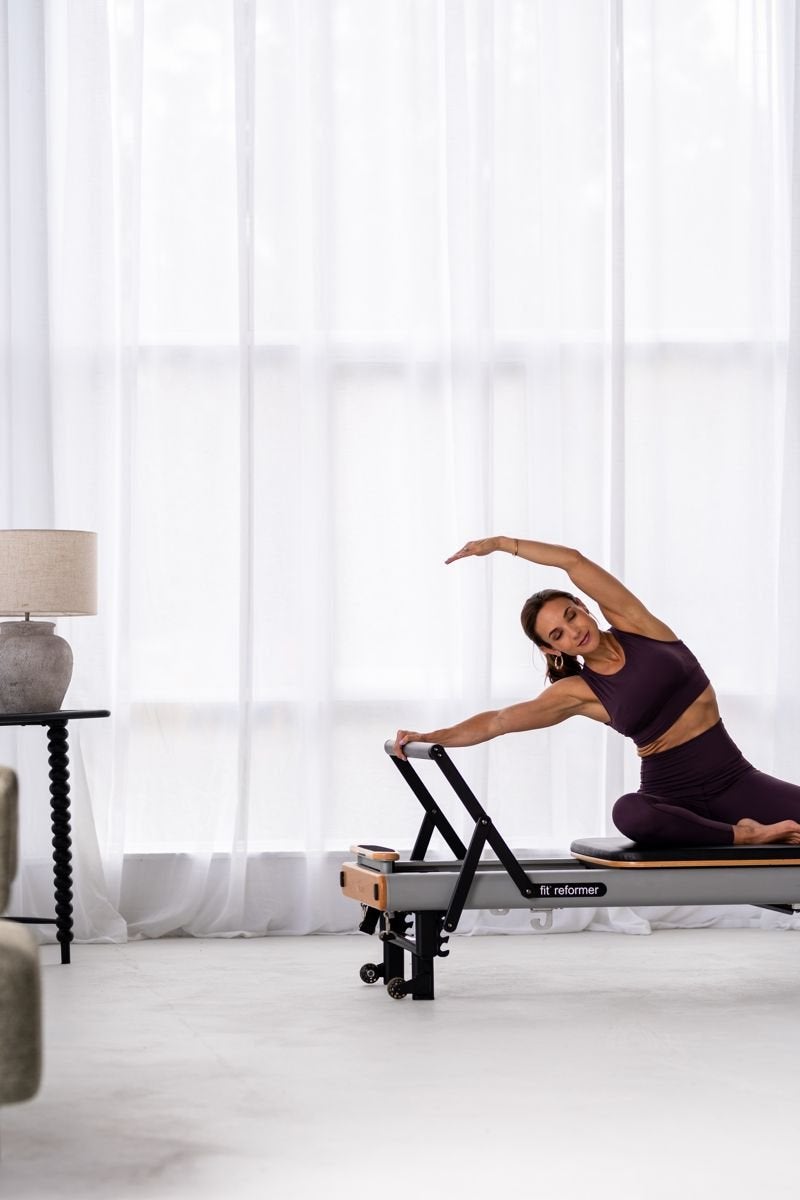 A gentle reformer stretch