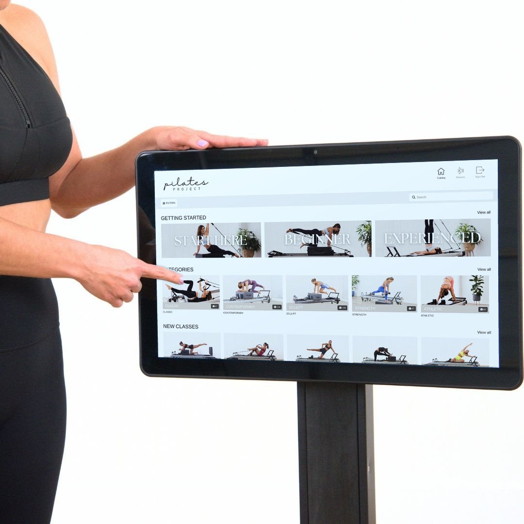 Choosing a class on the StudioConnect touchscreen