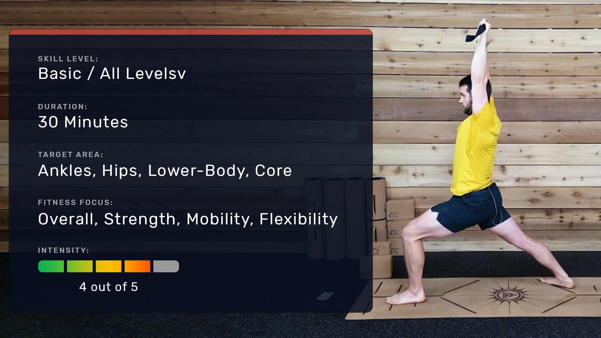 Ankles & Hips Strength & Mobility for Endurance Athletes Man Flow Yoga