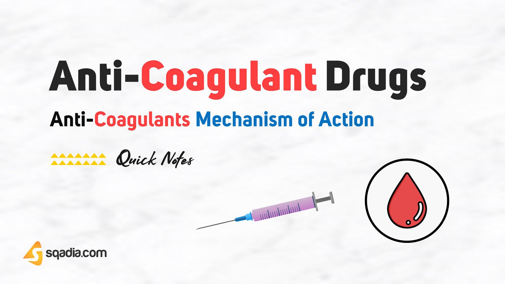 AntiCoagulants Mechanism of Action Anticoagulant Drugs
