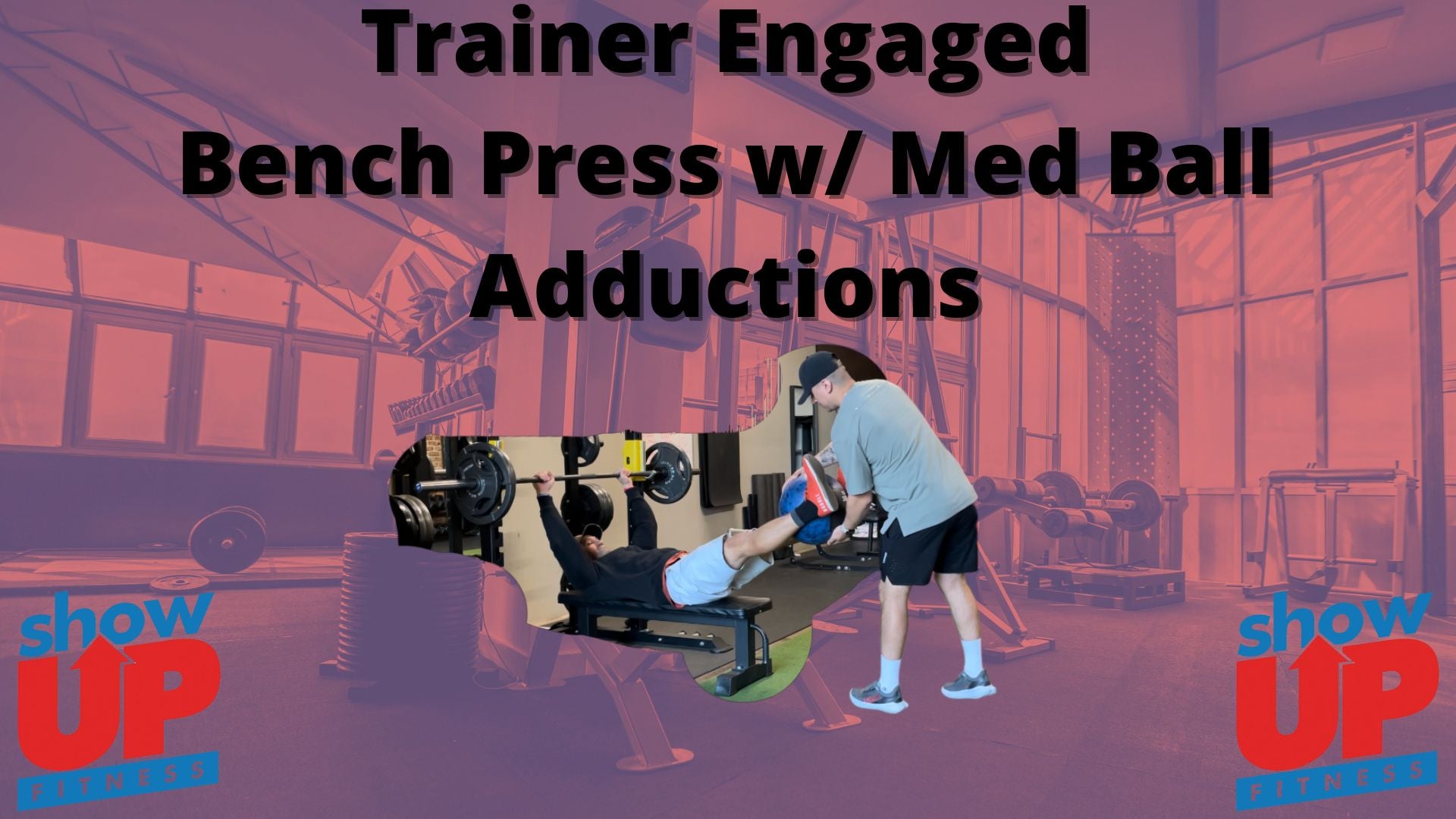 Trainer Engaged Bench Med Ball adductions