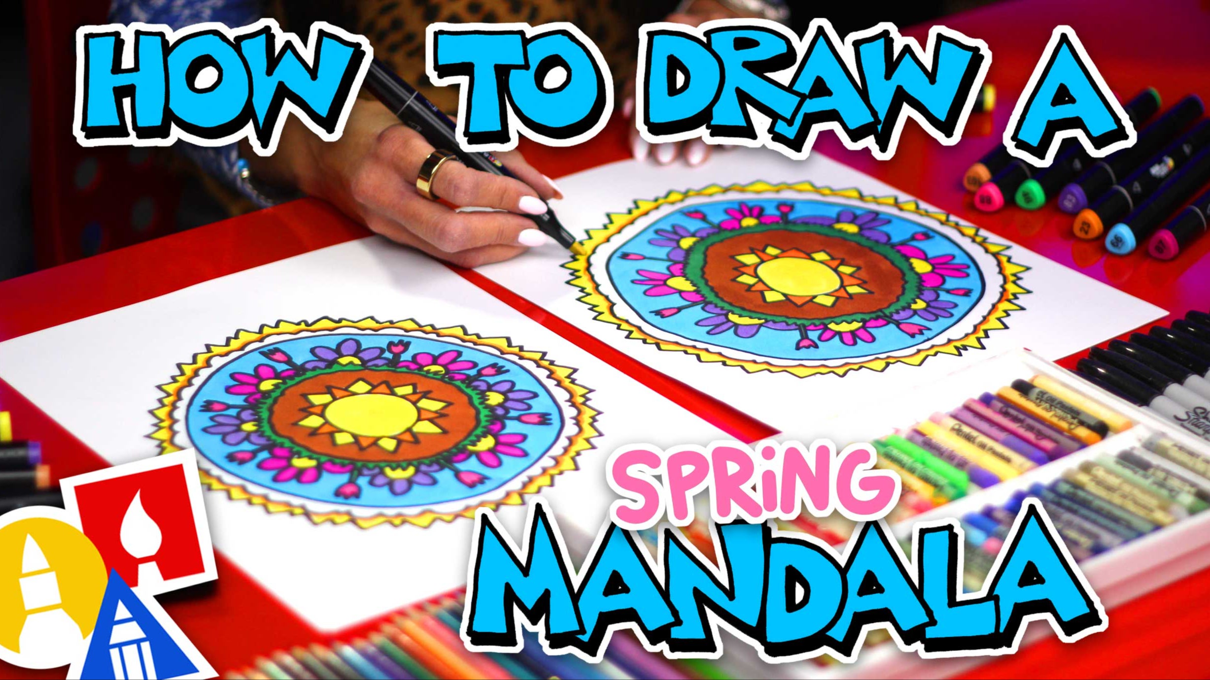 How To Draw A Spring Mandala | Art For Kids Hub
