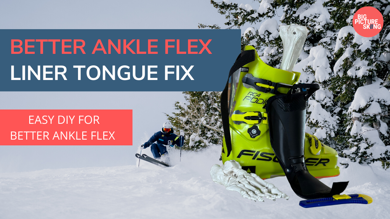 Better ankle flex for skiing Check your ski boot liners