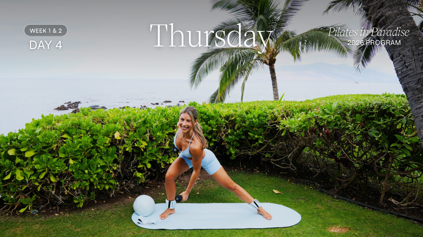 衛生日用品 WORKOUT Fit with Coco Pilates in Paradise - Day 4/Thursday Pilates Sculpt