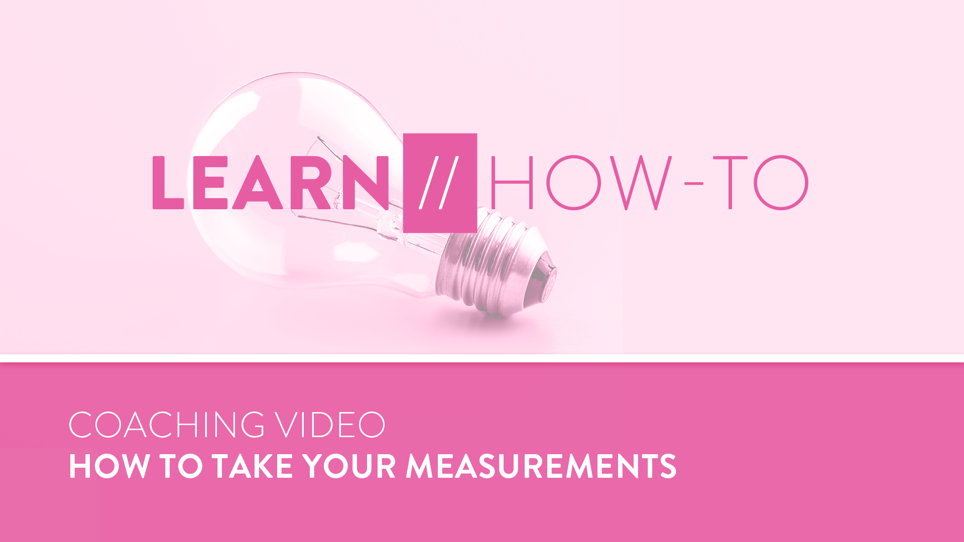 How To Take Your Measurements