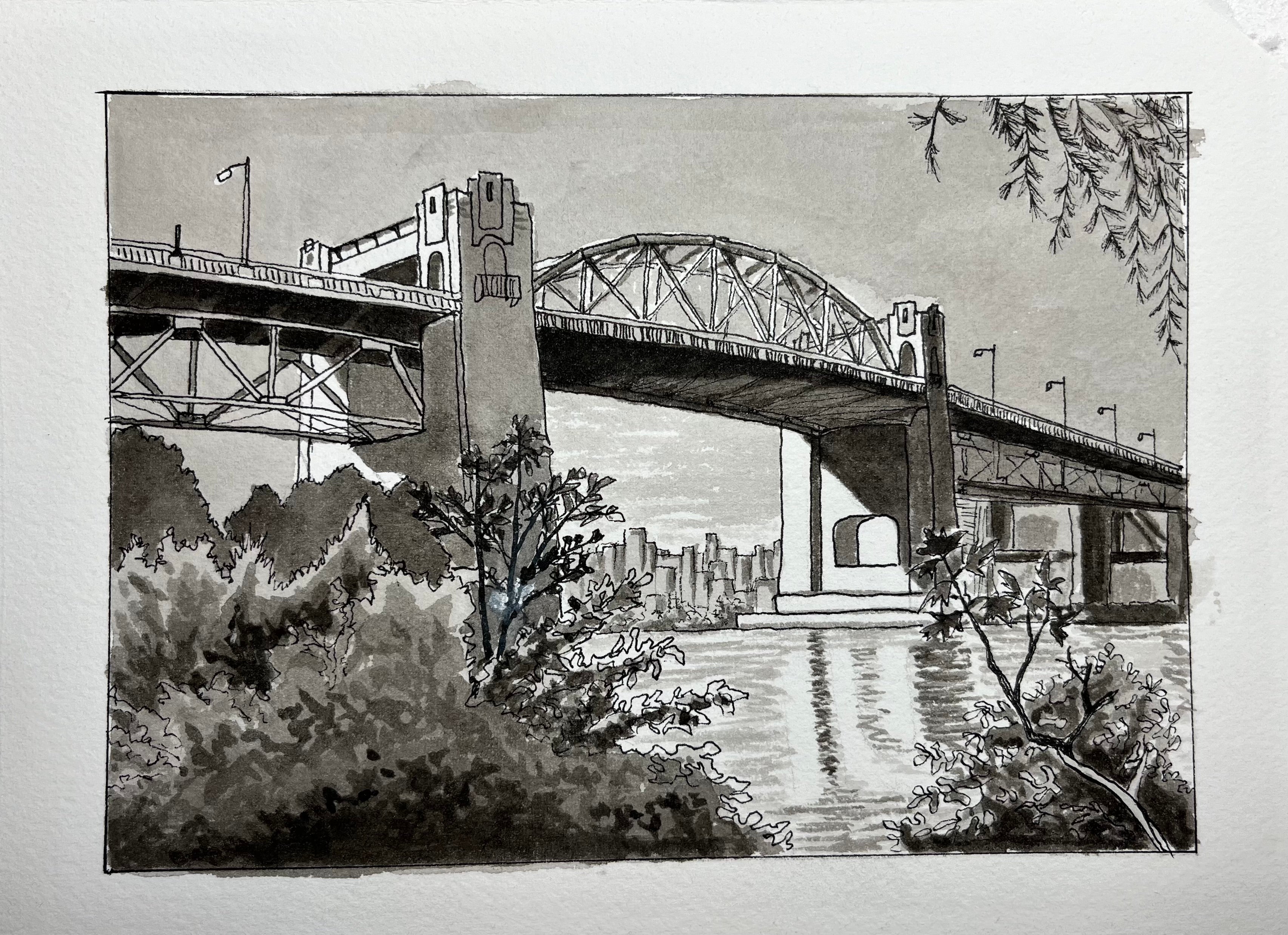 Sketch and Ink: Easy Techniques for Complex Urban Scenes