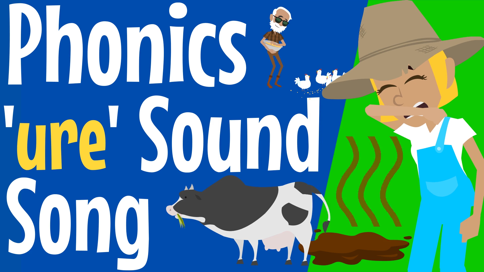 Silly School Education Phonics ure Sound Song Animated Video for