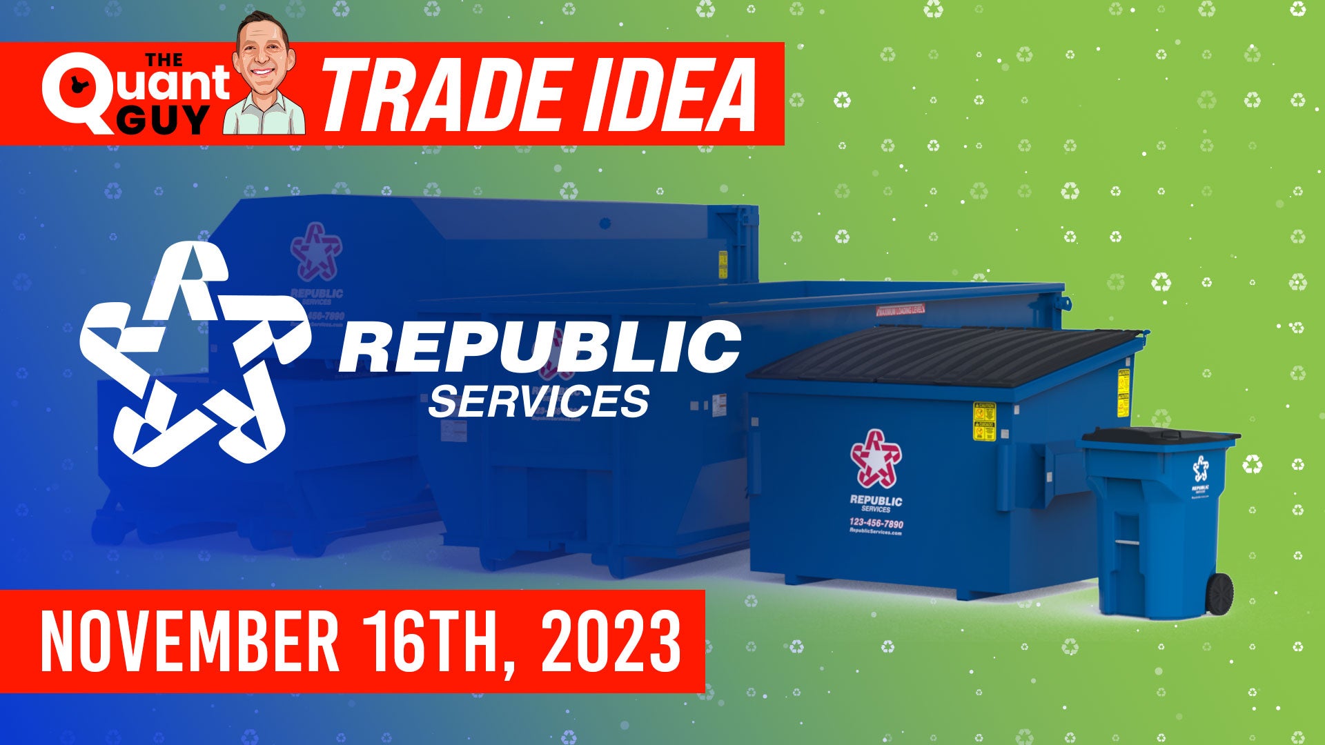 Republic Services Group Trade Idea 111623 1 The Quant Guy