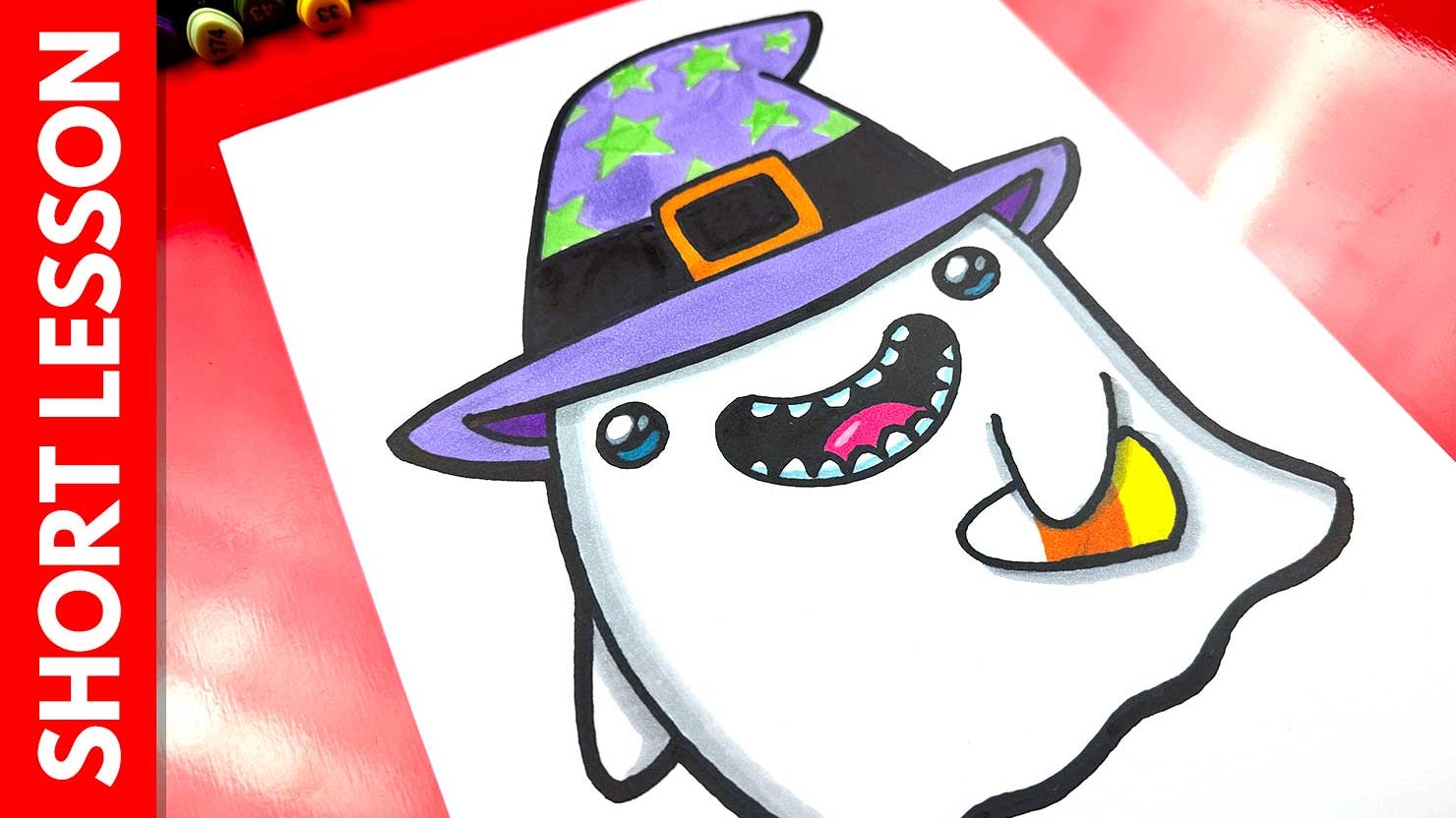 Short How To Draw A Funny Ghost Witch Art For Kids Hub