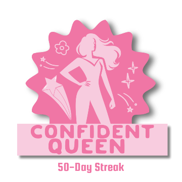 Image for the badge Confident Queen.