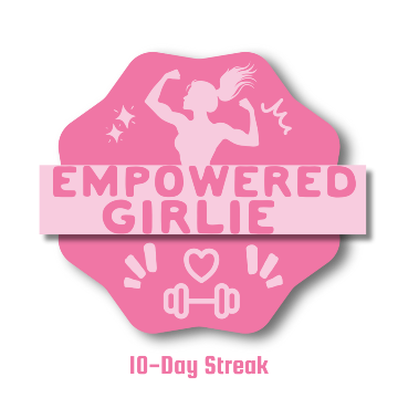 Image for the badge Empowered Girlie.