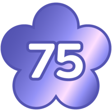 Image for the badge 75-Day Streak.