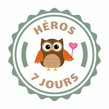 Image pour le badge Héros 7 jours.