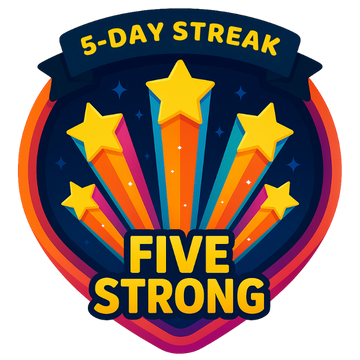 Image for the badge Five Strong.