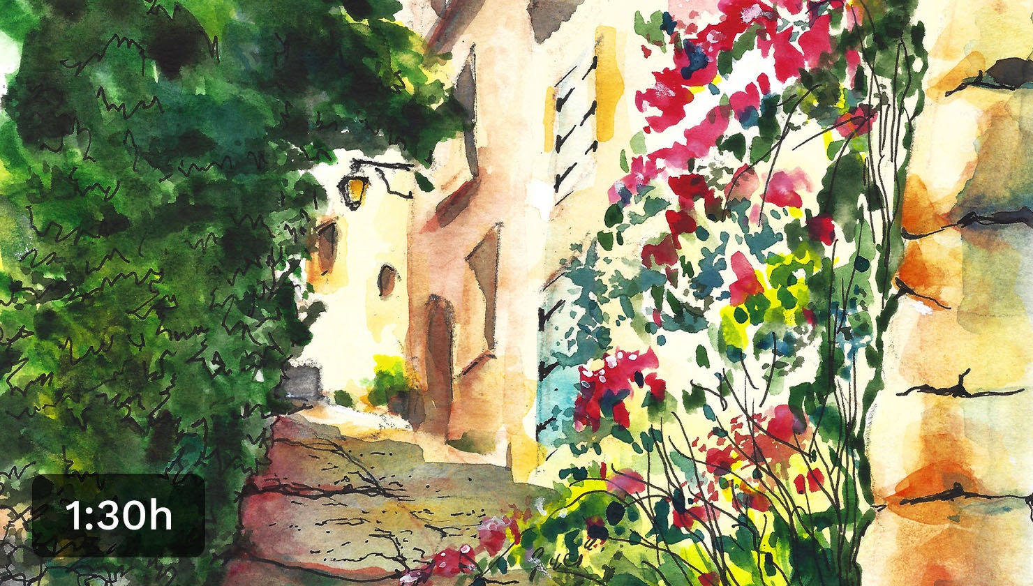 Urban Sketching Streets in Southern France