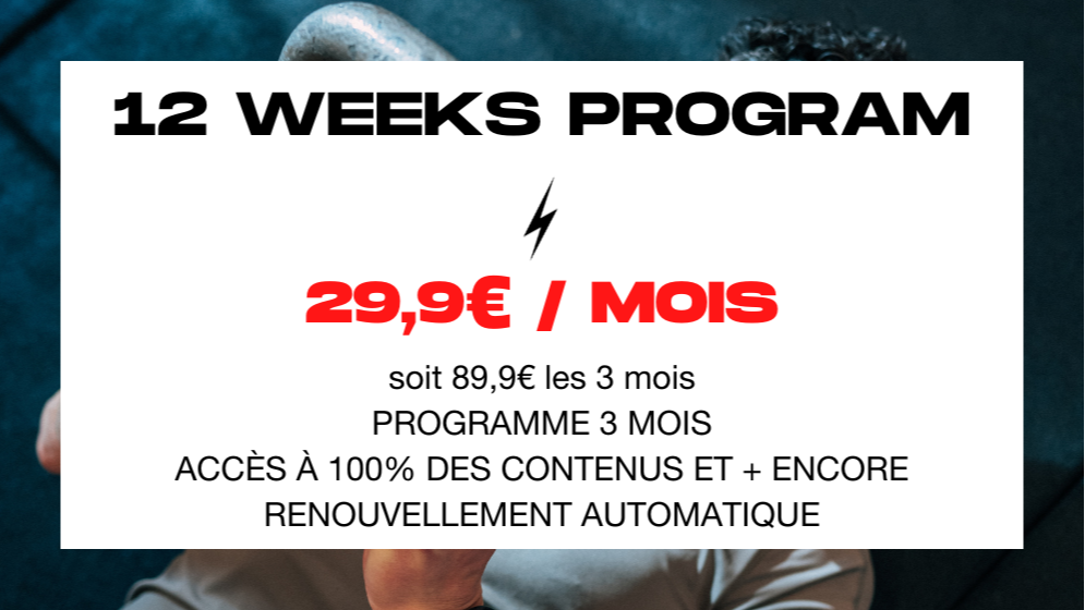 Programme | 12 semaines