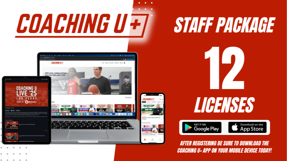 Coaching U+ Annual Staff Access (12 Licenses)