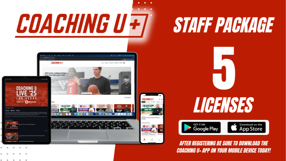 Coaching U+ Annual Staff Access (5 Licenses)