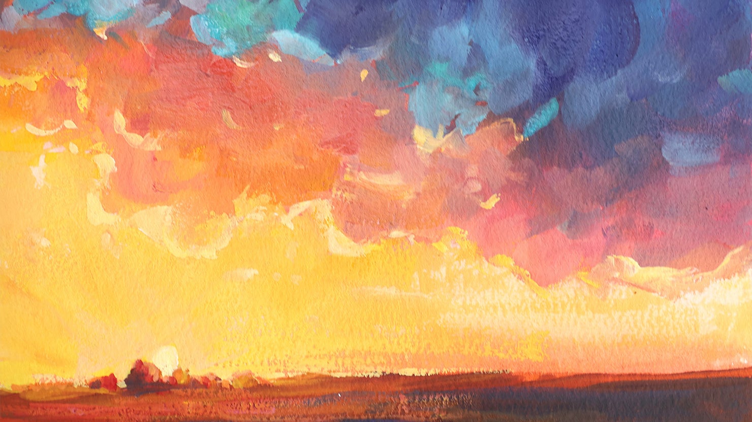 Understanding Gouache: Atmospheric Landscapes for Beginners
