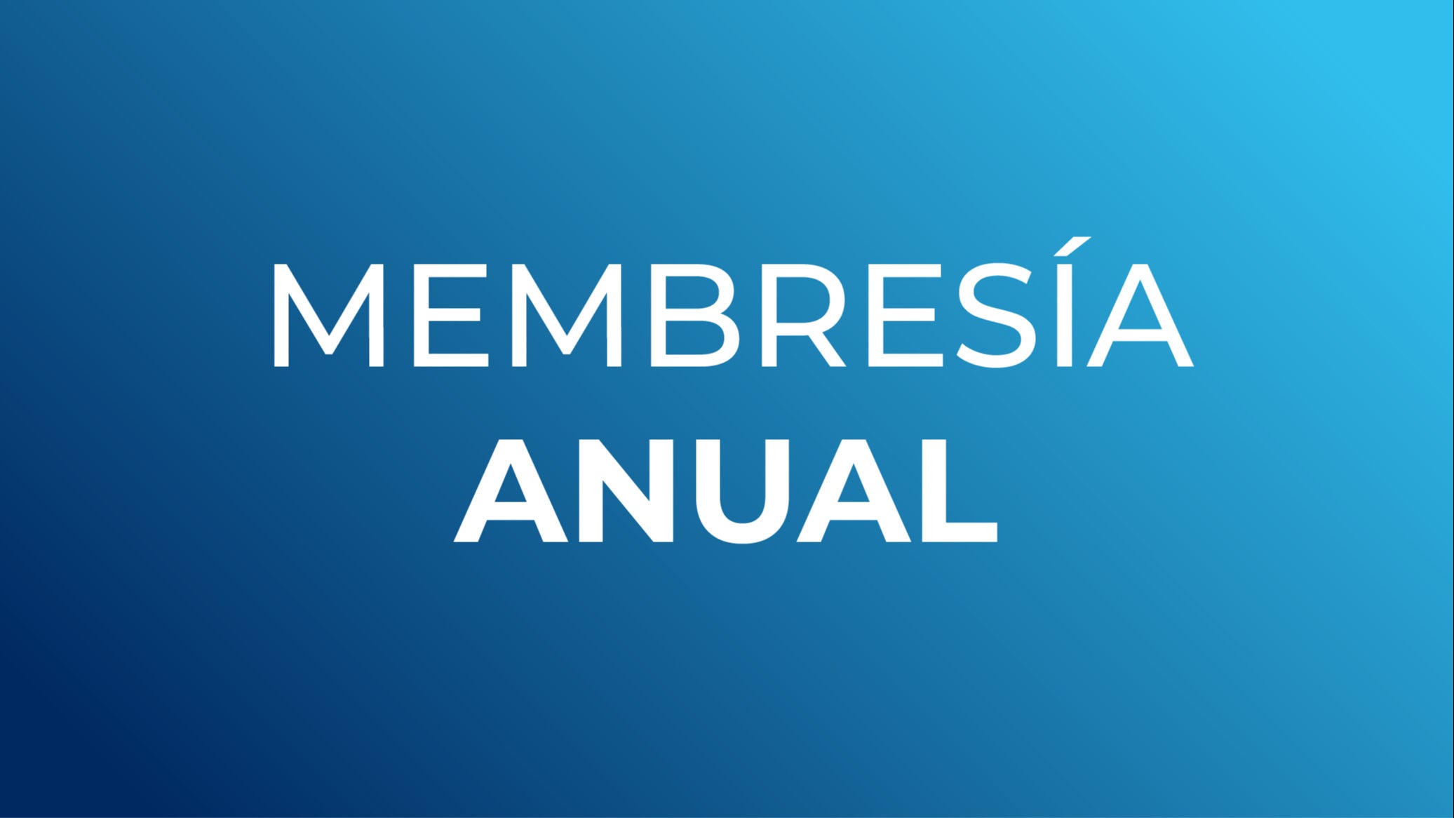 Membresía Anual