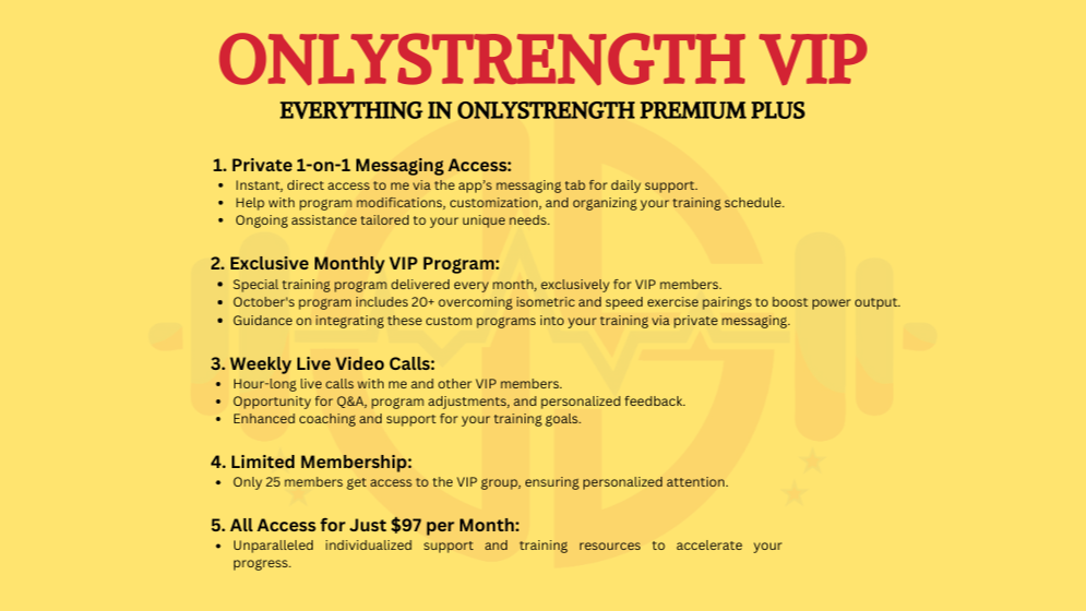 OnlyStrength VIP Membership