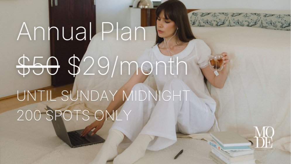 Founding Member Annual Plan -  $29/month until Sunday Midnight