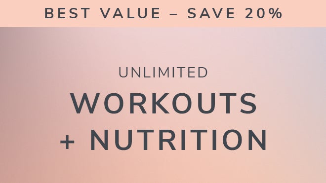 On Demand Workouts + Nutrition (Annual - Save 20%)