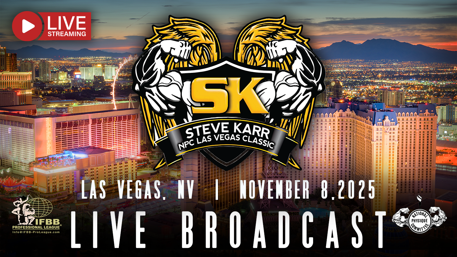 2025 IFBB Pro/NPC Las Vegas Steve Karr Classic