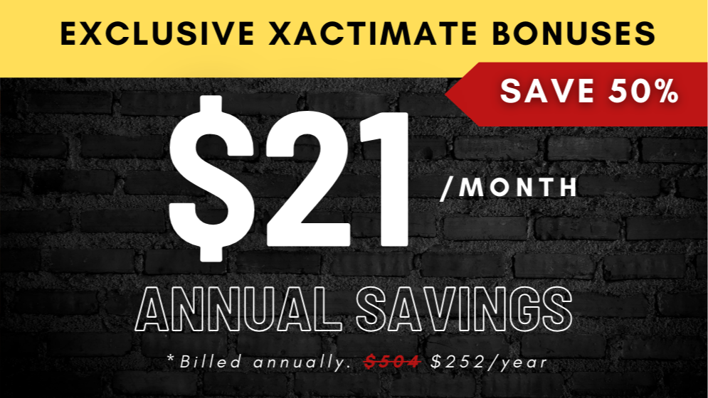 50% off Pro [Exclusive Xactimate Content]