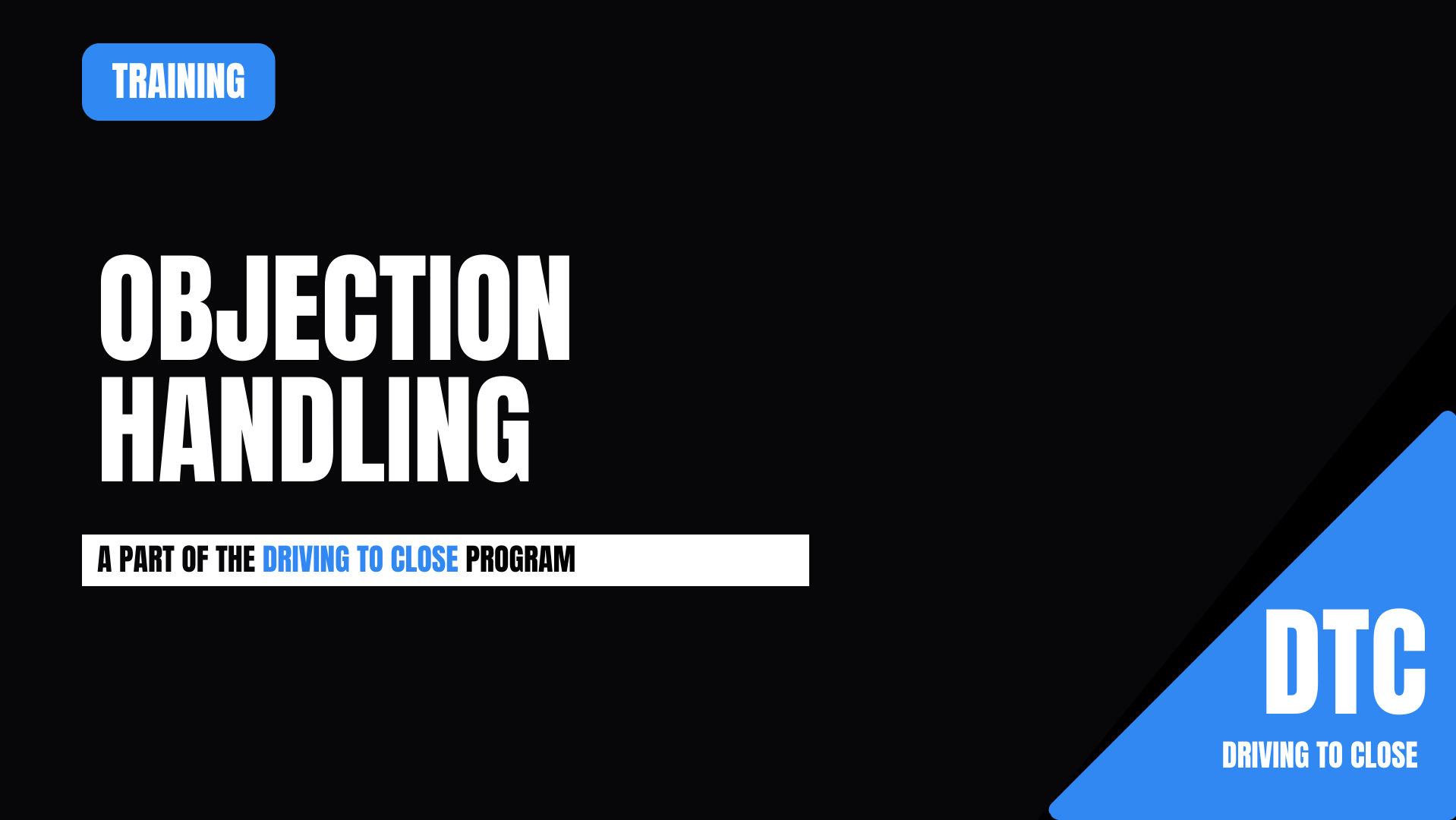 Collection - Objection Handling