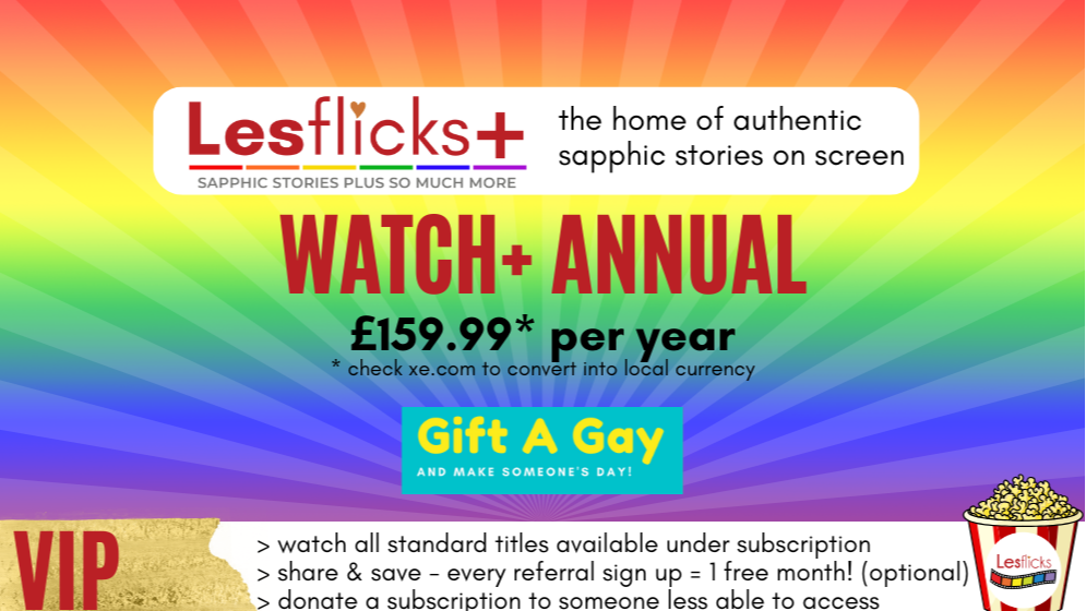LESFLICKS + DONATE a subscription (annual)