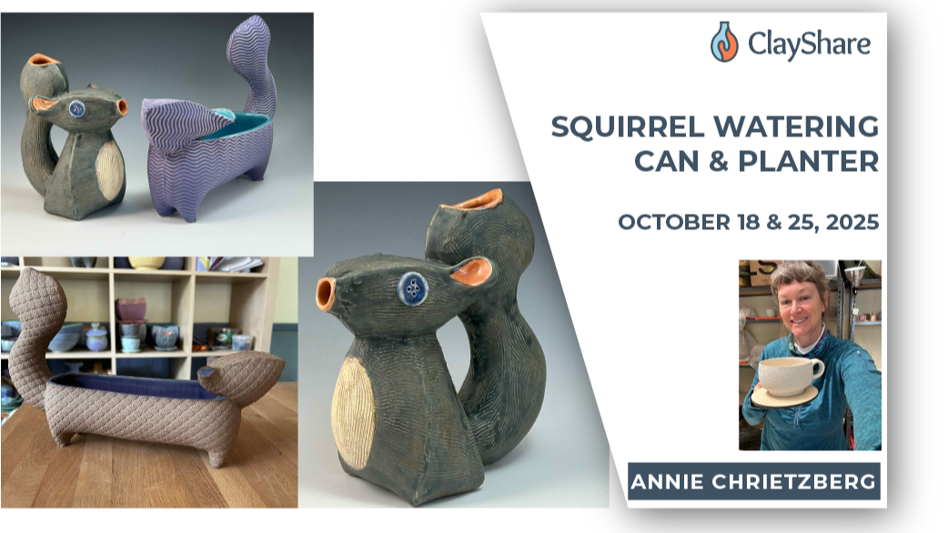 Squirrel Watering Can and Planter
