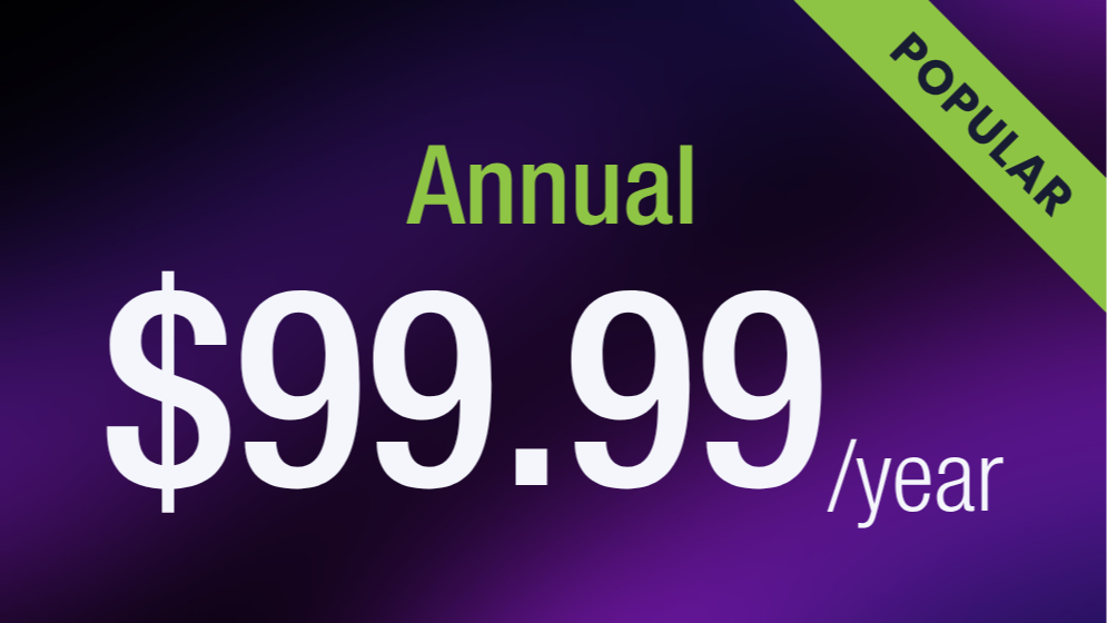 Annual Subscription - 30 day Free Trial